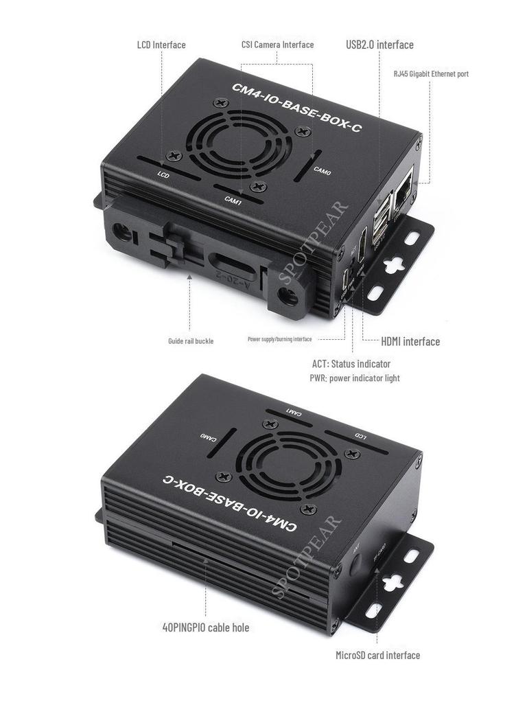 Raspberry Pi CM4 Mini Host IO Baseboard