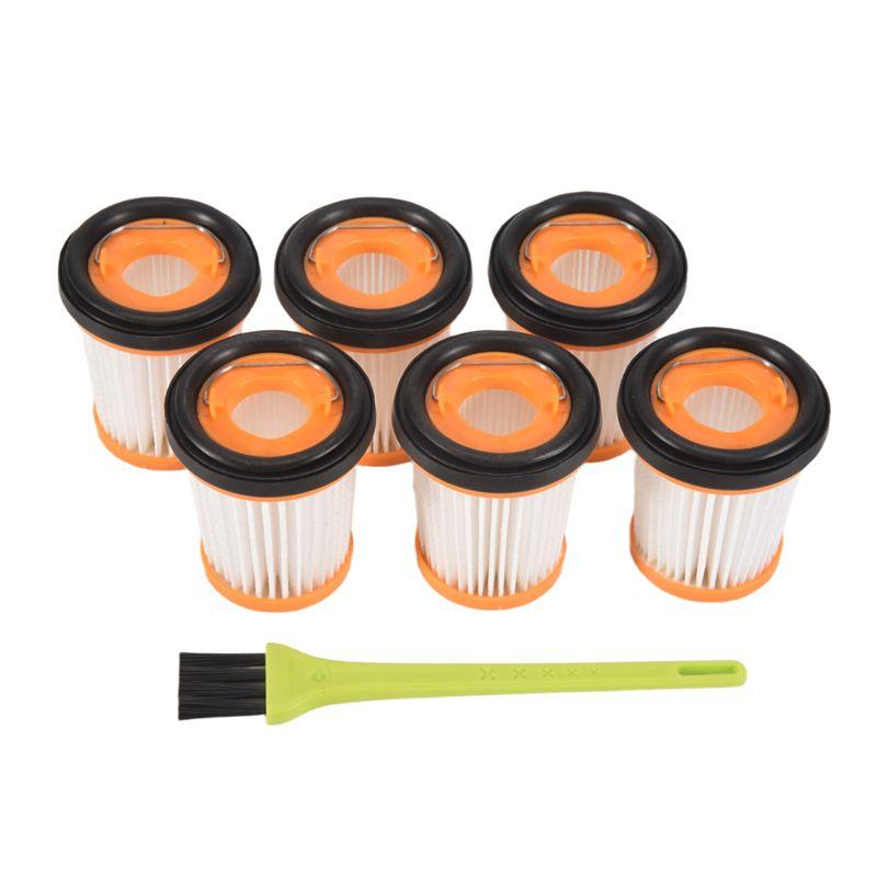 

ABUL-6Pcs Vacuum Filter For Shark W1 Cordless Handheld Vacuum Filters For Shark WANDVAC WV200 WV201 WV220,Part XHFWV200