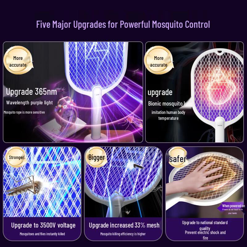 AUCMA Rechargeable Electric Mosquito Swatter