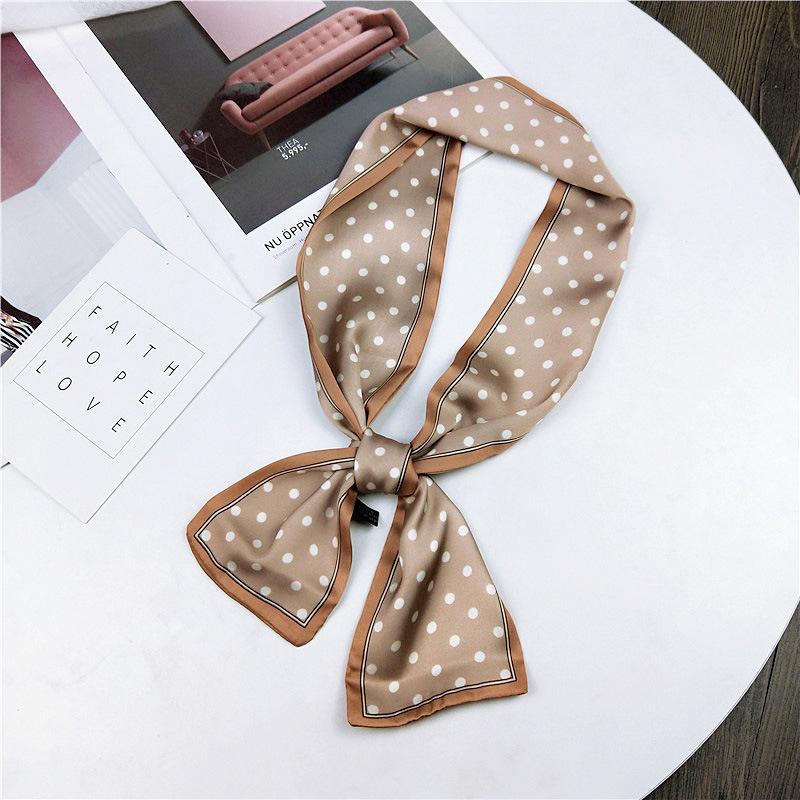 

Pingjiao новый стиль весна и осень профессиональное украшение универсальный маленький шелковый шарф женский шарф узкий длинный ремень для волос галстук сумка пояс 9*98cm