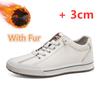 Fashion Mens Sneakers Genuine Leather Casual Outdoor Shoes Male Non-Slip Fashion Luxury Brand Footwear Quality Handmade White Shoe Men