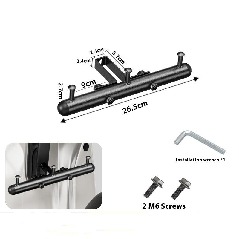 Cross Bar Hook For Electric Bikes With Multiple Hooks Easy Installation Metal Hook Universal Multifunctional Hook