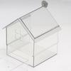 Pull-Out External Parrot Feeder Window Mounted Birds House with Two Food Slots Transparent Parrot House with Water Catcher Tray