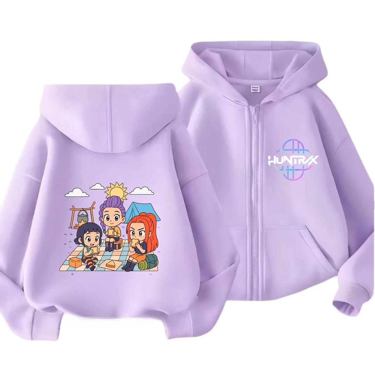 

Y2k Zip Up Sweatshirts Kpop Demon Hunters Hoodie Coat Children Clothes Kid Girl Boy Sweatshirt Zipper Hoody Baby Casual Top 100