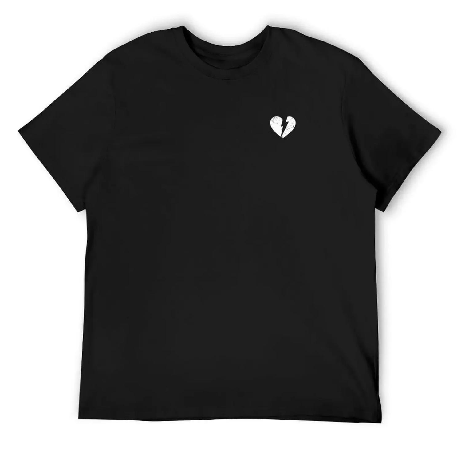 BROKEN HEART T-Shirt oversized graphic tee plus size clothes funny meme t-shirts cotton t shirt men S