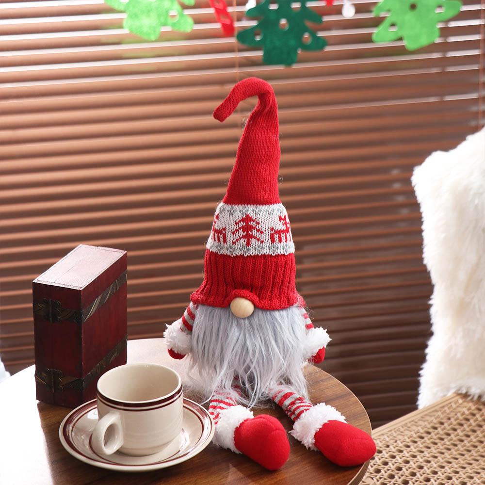 Kawaii Christmas Faceless Gnome Mini Exquisite Knitted Christmas Durable Romance Handmade Christmas Gnome Living Room