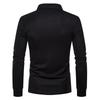 Autumn/Winter 2021 Men's Slim Fit Long Sleeve Polo with Color Turn-Down Collar