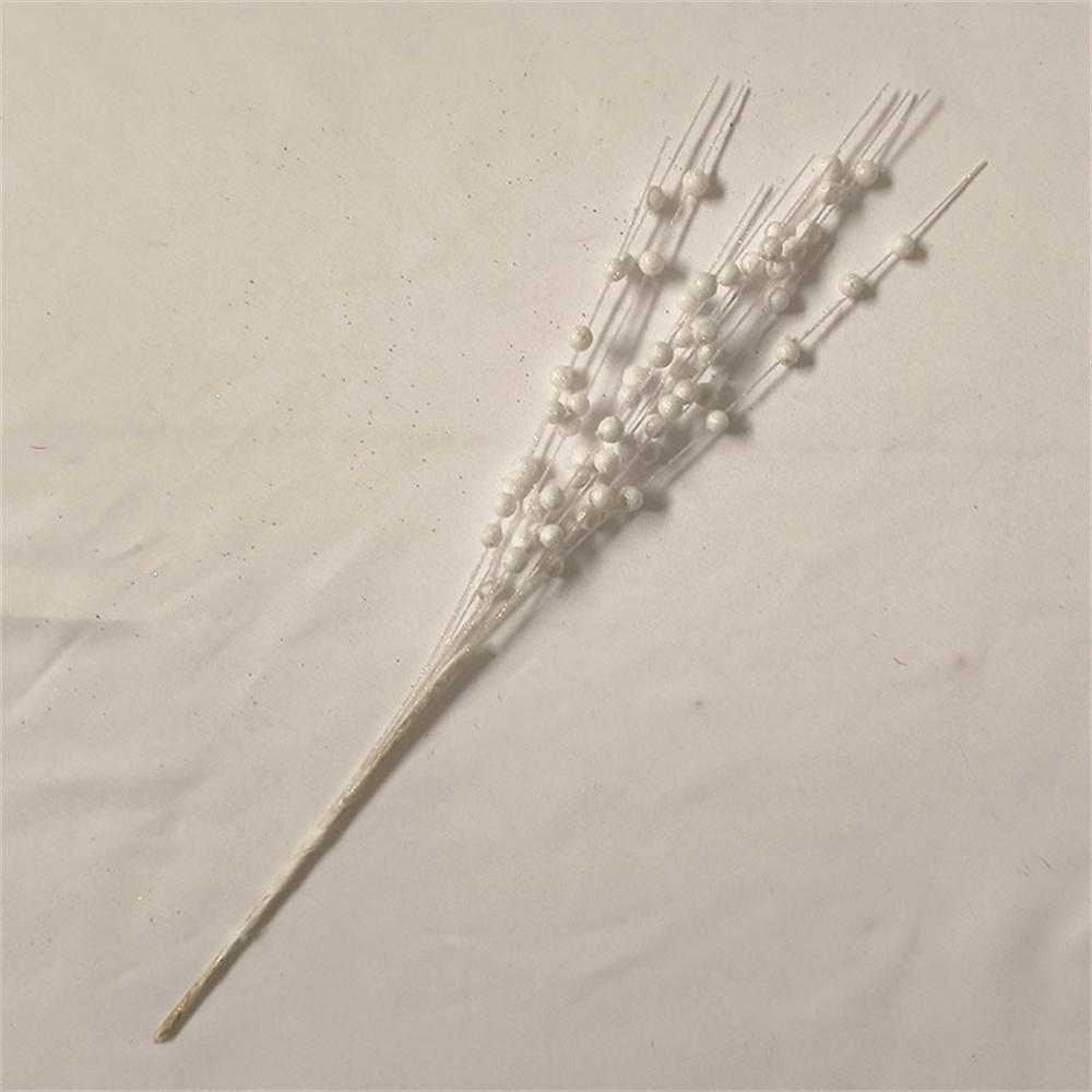 

1 шт. 12 вилок, блестящие ягоды, листья, украшение на рождественскую елку, сушеная ветка, коралловый золотой порошок, цветочный материал, декор для новогодней вечеринки белый