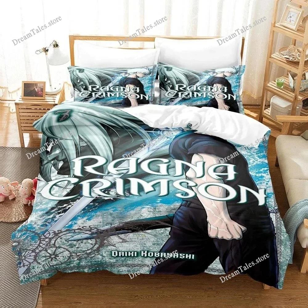 3D Printed Anime Ragna Crimson Bedding Set Boys Girls Twin Queen Size Duvet Cover Pillowcase Bed Kids Adult Home Textileextile