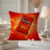 Funda de Cojín Divertida D-Doritos Chips Funda de Almohada Anti-ácaros Cremallera invisible felpa corta sedosa Funda de Cojín para Sofá