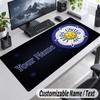 Leeds United FC Personalized Large Mouse Pad Custom Name Text Extended Desk Mat Gaming Mousepad