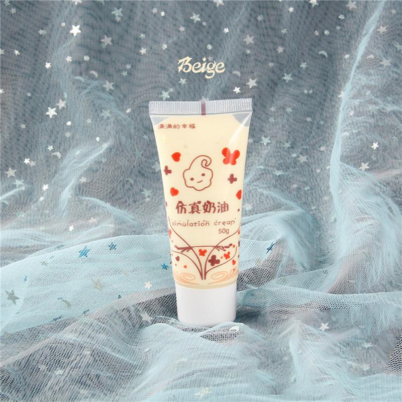 1Pcs (50Ml) Resin Diy Fake Whipped Cream Clay Simulation Cream Gel Antifreeze Mobile Shell Beauty Diy Craft Soft Clay Decoration