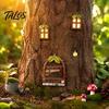 Micro Landscape Fairy Sets 1 Set Door Windows And Lamp, Garden Accessories, Miniature Creative Landscaping Supplies Glow In The Dark Gnome House