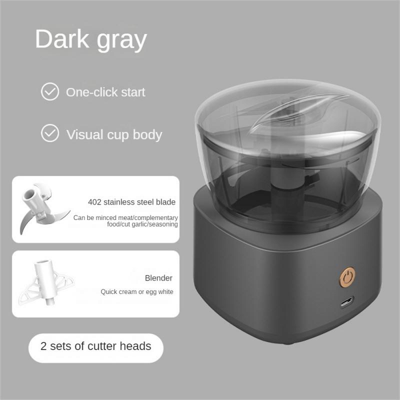 Home Tragbarer Elektrischer Lebensmittelzerkleinerer Knoblauchmühle Mini Presse Gemüse Stampfer USB Küchenmaschine