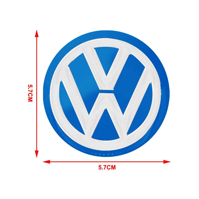 4pcs 56MM Car Wheel Center Hub Cap Logo Stickers Rim Cover Emblem Decal For Volkswagen Golf-7 4 5 6 CC T-ROC Sharan Passat B5 6 7 Polos Tiguan