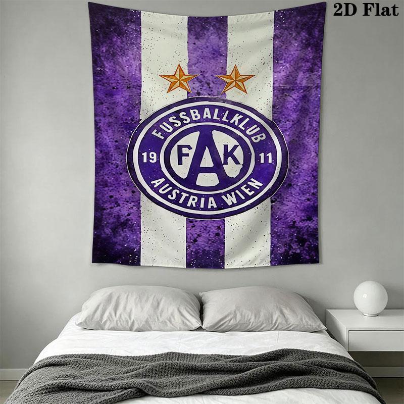 FK Austria Wien A Wall Hanging Printed Fabric Blanket Decorative Tapestries for Bedroom Living Room Home Decor