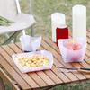 Camping Bowl Outdoor Water Cup Set Foldable Portable Plates Bowl Water Cup Utensils Cutlery For Travel Outdoor Hiking Family