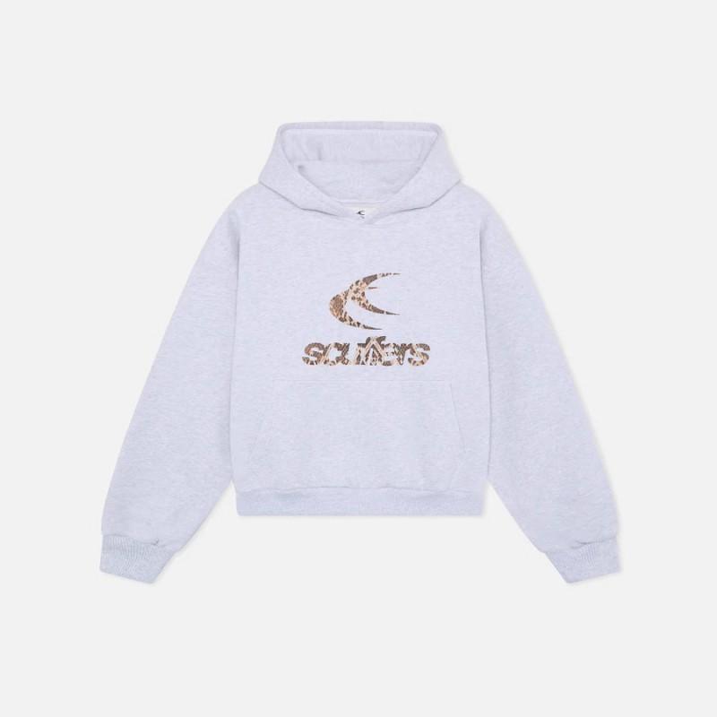 Unisex Oversized Hooded Sweatshirt With Letter Print Cotton Blend Loose Fit Fall Casual Wear