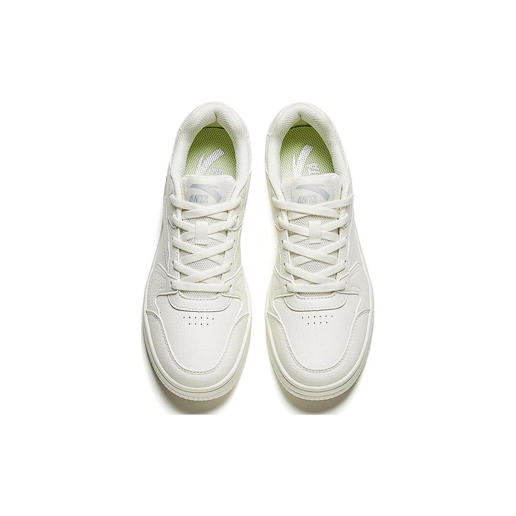 New Anta Non slip Lightweight Low Top Skateboard Shoes Women's White 922518068F-8