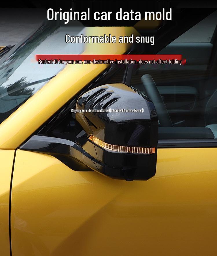 BYD Fangchengbao Leopard 5 Titanium 7 Rearview Mirror Protective Cover - Anti-Scratch Backup Camera Shell Accessory Kui Xi
