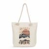 Leopard Print Letters Print Thick Rope Single-shoulder Beach Bag 7295