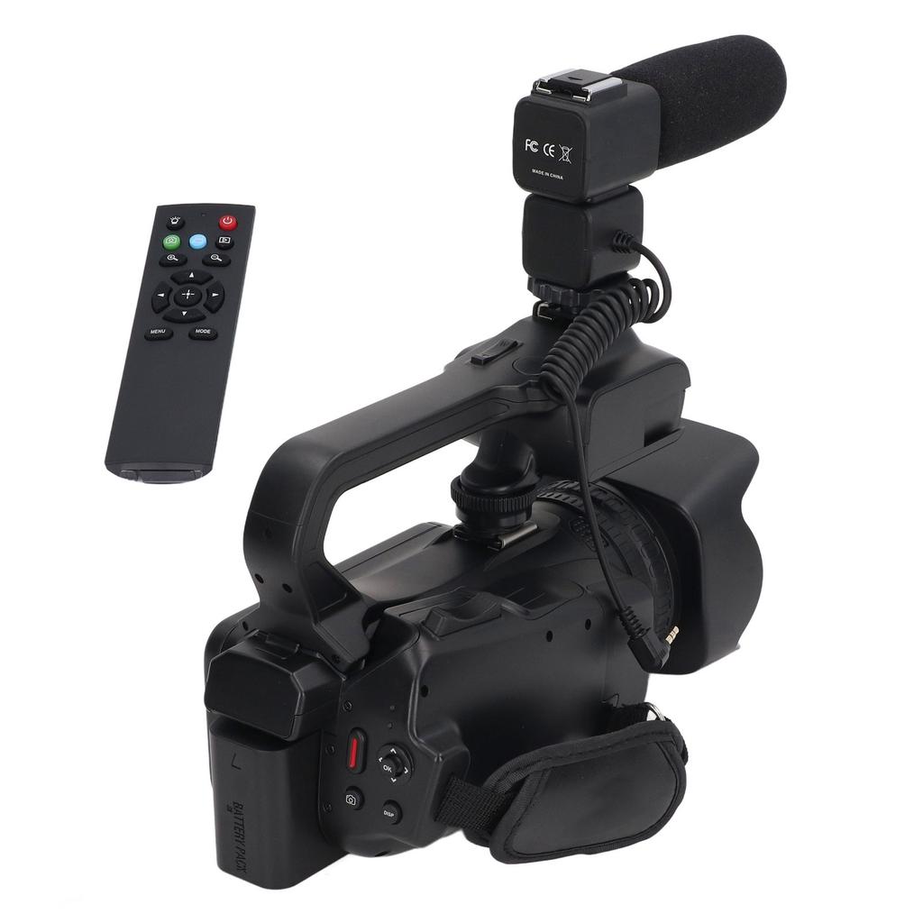 4K Video Camera Camcorder 18X Digital Zoom 4.0in Touch Screen WiFi Vlog Cameras with Microphone Handheld Stabilizer