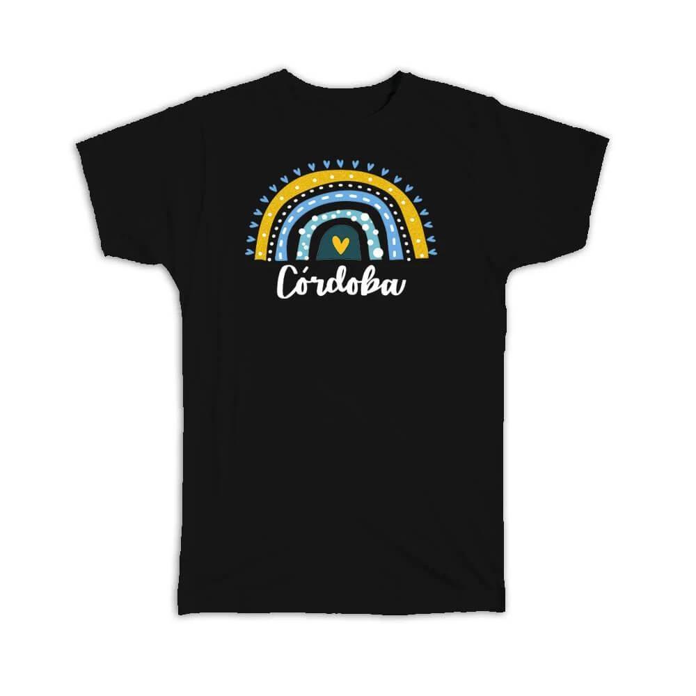 Gift T-Shirt : Cordoba Argentina Argentinian Rainbow M