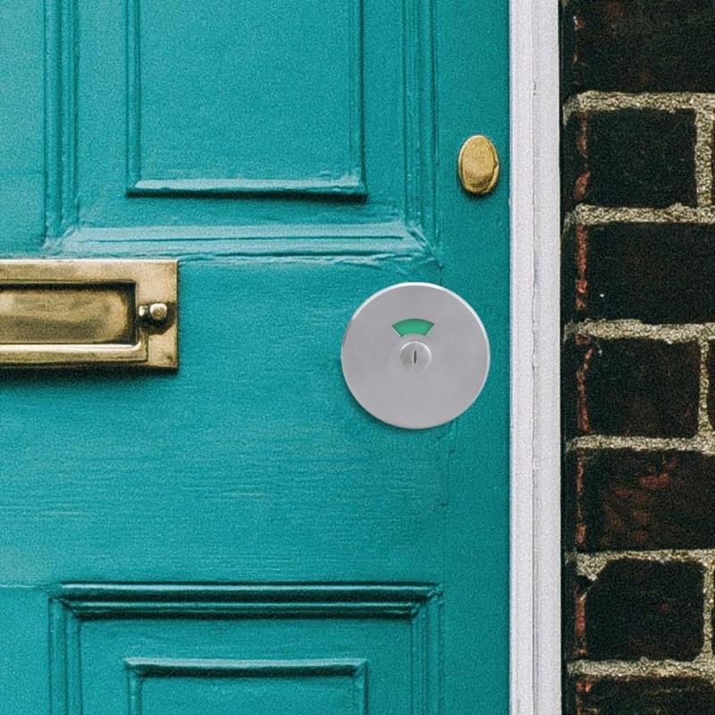 Privacy Indicator Lock Steel Bathroom Door Handle with Easy Installation Commercial Restroom Lock for Home & Office Use