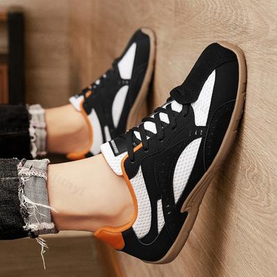 Fashion 2025 Spring New Men's Low Cut Thin Soled Fashion Lace Up Mesh Breathable Comfortable Casual Shoes Lightweight Sports Sneakers