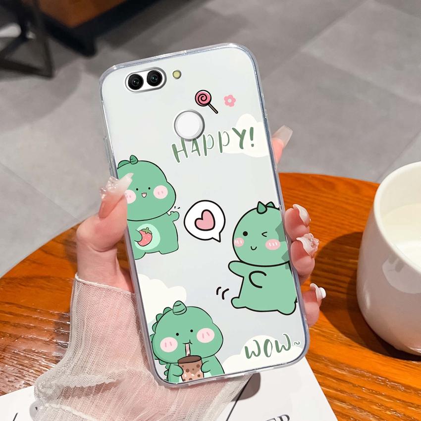 For Huawei Nova 2 2S 3 3e 4 4e 5 5i 7i 6 7 SE Luxury Clear Phone Case Beautiful Butterfly Wing Pattern Soft Silicone Anti Fall Shell For Huawei Casing