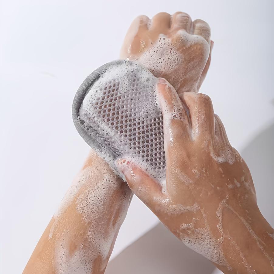 Soft Bathing Bag with Drawstring-Non-Slip Soap Net for Body Wash,Shower,Bathing,Travel-Durable Polyester Bathing Net for Adults