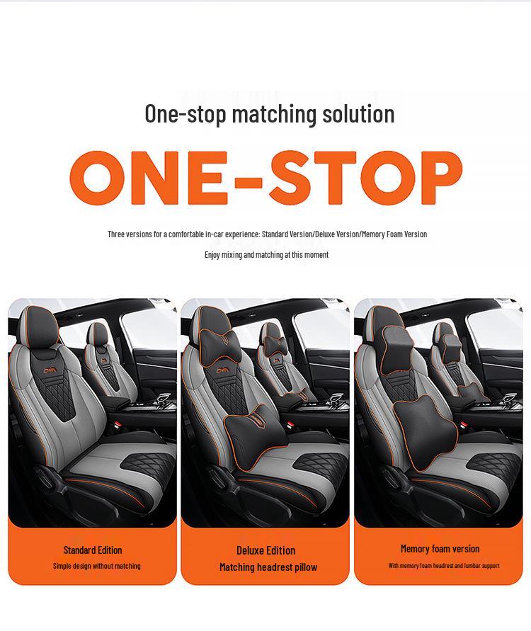 Boyue COOL All-Season Full Leather Car Seat Cover for Five-Seater Models