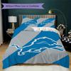 Detroit Lions Pattern Bedding uilt Set uilt Cover Pillowcase Home Decoration Birthday Gift (1*duvet cover + 2*pillowcase without core)