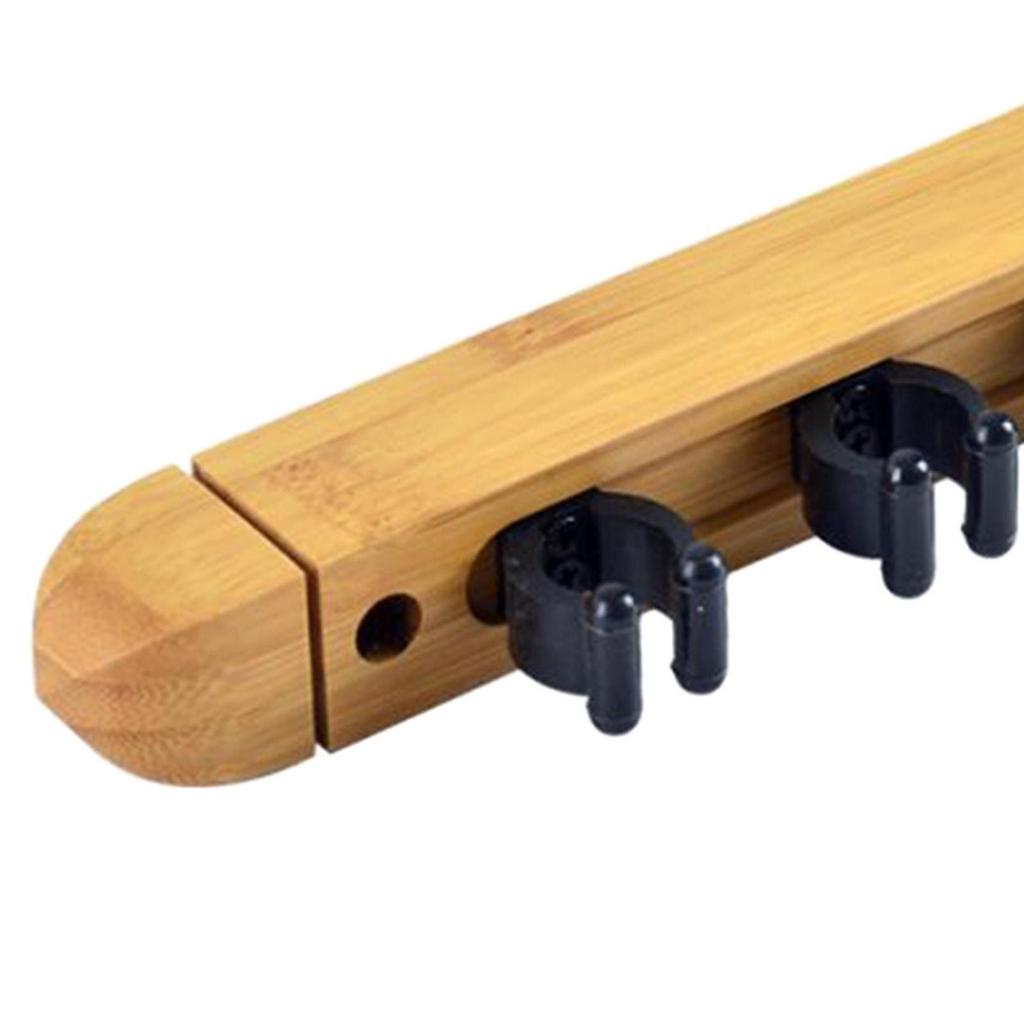 Billiard Pool Cue Rack Wall Holds 4 Cues Portable Stick Holder for Bars