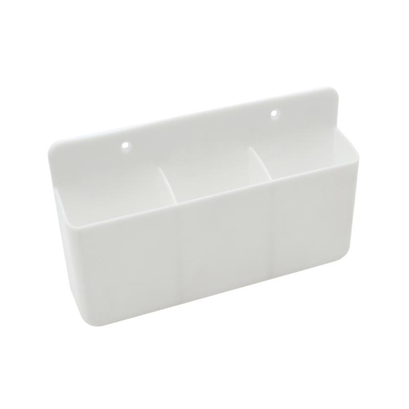 Plastic Remote Control Holder Wall Mount Storage Rack for Living Room Kitchen and Office Use Adjustable Divider Shelf