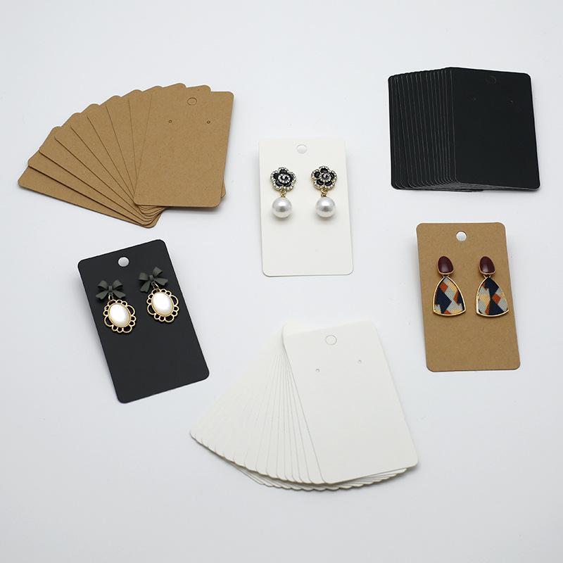 In-Stock Dangle Earrings Display Card - 5x8.9cm, 100 Sheets/Pack, Hot-Selling Design
