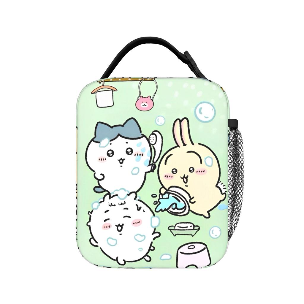 Cute Cartoon Manga Chiikawas Insulated Lunch Bags Leakproof Reusable Cooler Bag Tote Lunch Box Office Picnic Men Women