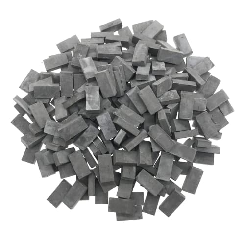 100 Blue Brick Blocks, 1:35 Scale, Miniature Bricks for Diorama Sets, Model Buildings, DIY Scenery, Gardening Accessories