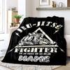 Judo Sparring Customize Your Name Blanket Warm Comfortable Soft Blanket For Chair Office Sofa Bed Sofa Office Camping Suitable For Gifting Relatives