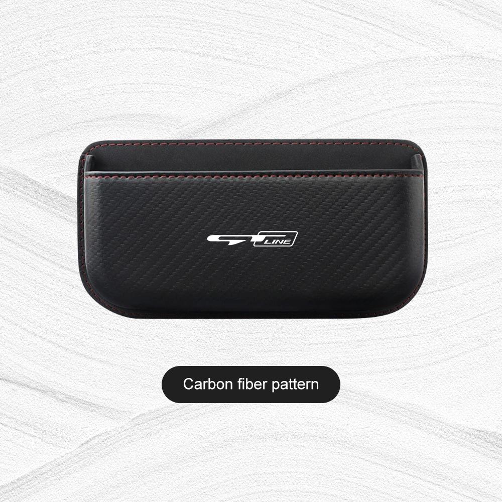 LYSH4 Leather Car Side Pocket Organizer Bag for KIA K3 K5 Sportege Picanto Optima Soul Ceed Sorento Forte Adhesive Door Storage Pouch