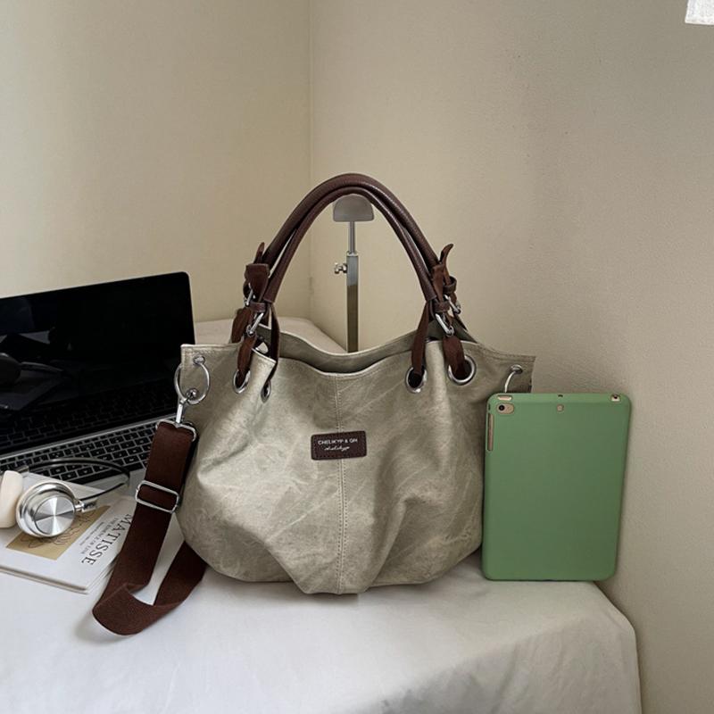 Yogodlns Fashion Minimalist PU Leather Shoulder Bag Casual Large Capacity Tote Bag For Women's Trendy Large Commuting Handbag