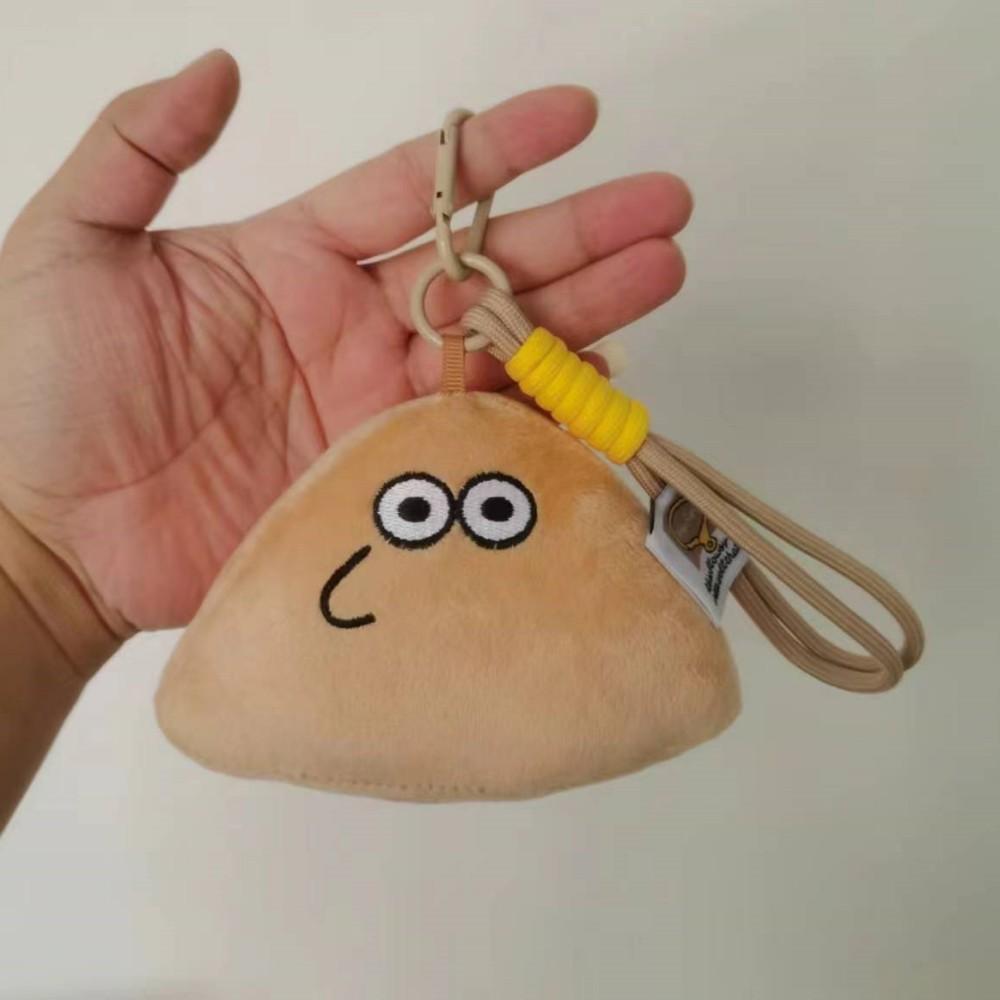 10cm Game My Pet Alien Plush Toy Keychains Furdiburb Emotion Alien Soft Toy Keyring Stuffed Animal Pou Doll Bag Pendant Gifts