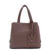 VITAFELICE Genuine Cowhide Leather 2-Way Square Handbag for Women, Vinb-l16045 (Old Plum)