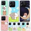 Cute Peach Goma Cat Soft Phone Case For Xiaomi Redmi Note 15 14 14S 13 12 Pro Plus 12S 11 11S 11E 10 10S 11T 5G Fundas Coque Red