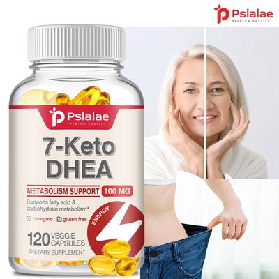 7-Keto DHEA 100 mg - 120 kapsúl (Vegetariánske kapsuly) Výživový doplnok - Podpora metabolizmu sacharidov