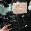 Hanging Car Tissue Box with Floral Bow, Stylish & Elegant for Women