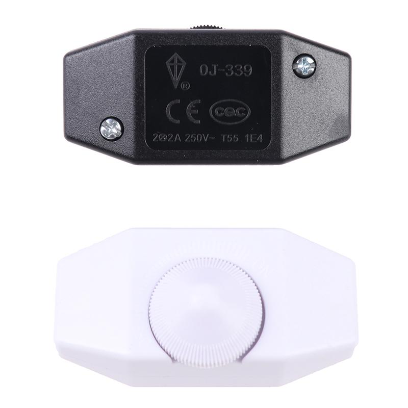 220V 1A Lamp Dimmer Cord Temperature Regulating Speed Regulating Rotary Switch