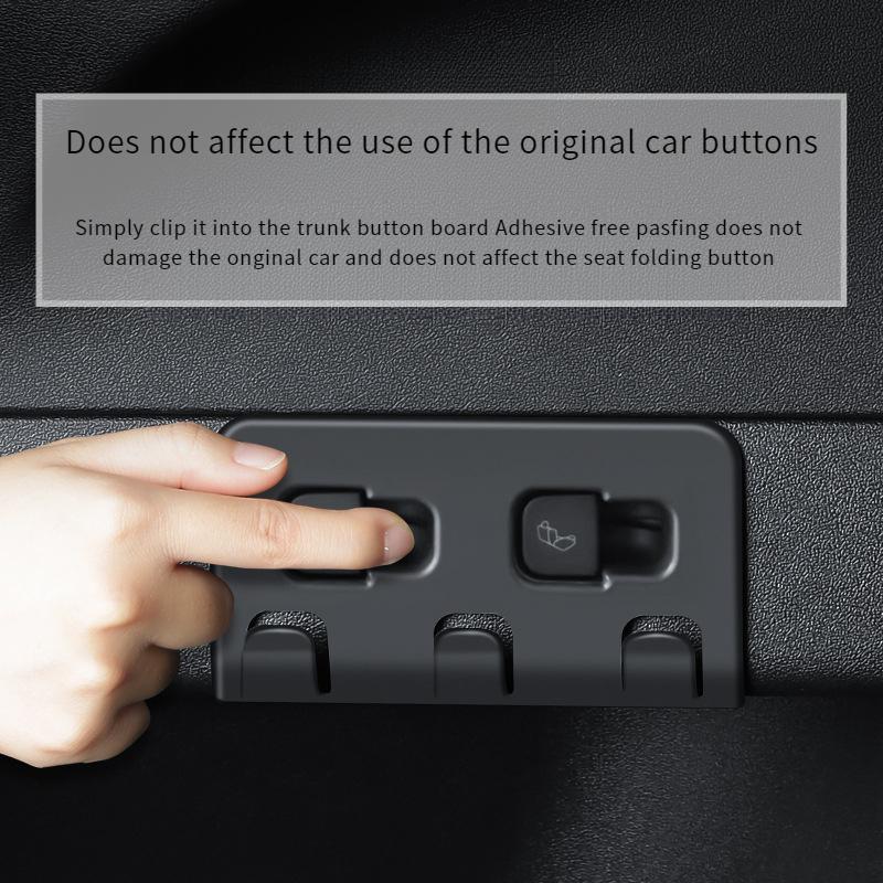 For Tesla Model Y 3 Rear Trunk Hook Storage Holder Bag Water Bottles Trunk Grocery Bag Hook Hanger Interior Accessories