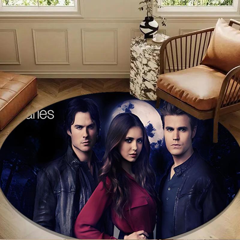 Vampire movies Round Rug for Livingroom,Bedroom, Palyroom, Chair Rug, Area rug, Circle Carpet, Large Size Fan Christmas gift