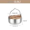 Portable 304 Stainless Steel Outdoor Camping Cookware